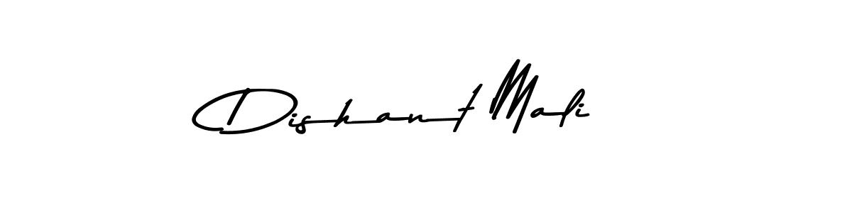 Also You can easily find your signature by using the search form. We will create Dishant Mali name handwritten signature images for you free of cost using Asem Kandis PERSONAL USE sign style. Dishant Mali signature style 9 images and pictures png