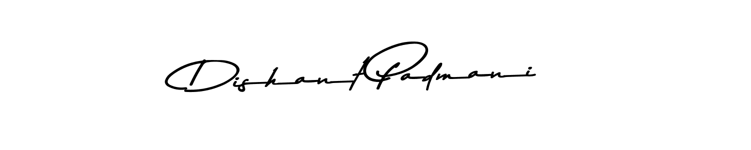 You should practise on your own different ways (Asem Kandis PERSONAL USE) to write your name (Dishant Padmani) in signature. don't let someone else do it for you. Dishant Padmani signature style 9 images and pictures png