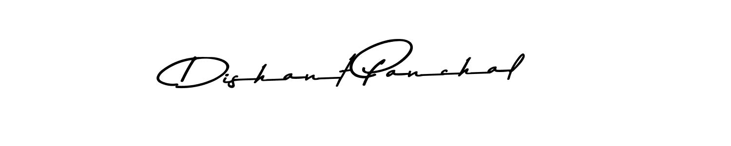 Make a beautiful signature design for name Dishant Panchal. With this signature (Asem Kandis PERSONAL USE) style, you can create a handwritten signature for free. Dishant Panchal signature style 9 images and pictures png