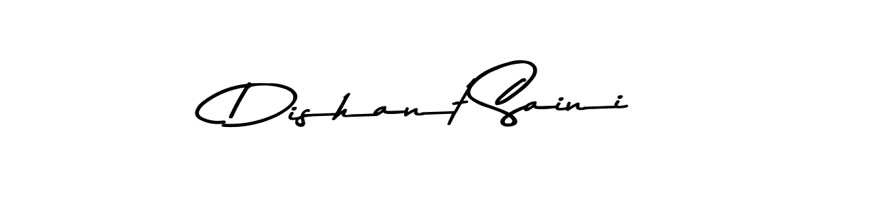 You should practise on your own different ways (Asem Kandis PERSONAL USE) to write your name (Dishant Saini) in signature. don't let someone else do it for you. Dishant Saini signature style 9 images and pictures png