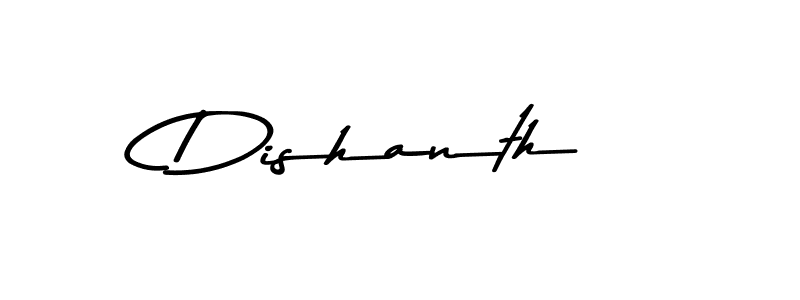 Design your own signature with our free online signature maker. With this signature software, you can create a handwritten (Asem Kandis PERSONAL USE) signature for name Dishanth. Dishanth signature style 9 images and pictures png