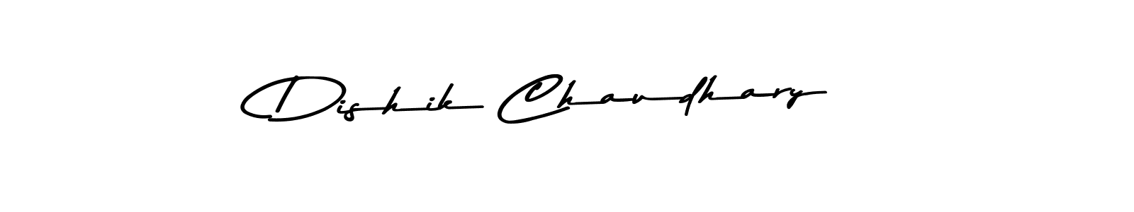Dishik Chaudhary stylish signature style. Best Handwritten Sign (Asem Kandis PERSONAL USE) for my name. Handwritten Signature Collection Ideas for my name Dishik Chaudhary. Dishik Chaudhary signature style 9 images and pictures png