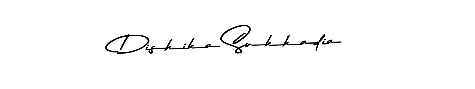 This is the best signature style for the Dishika Sukhadia name. Also you like these signature font (Asem Kandis PERSONAL USE). Mix name signature. Dishika Sukhadia signature style 9 images and pictures png