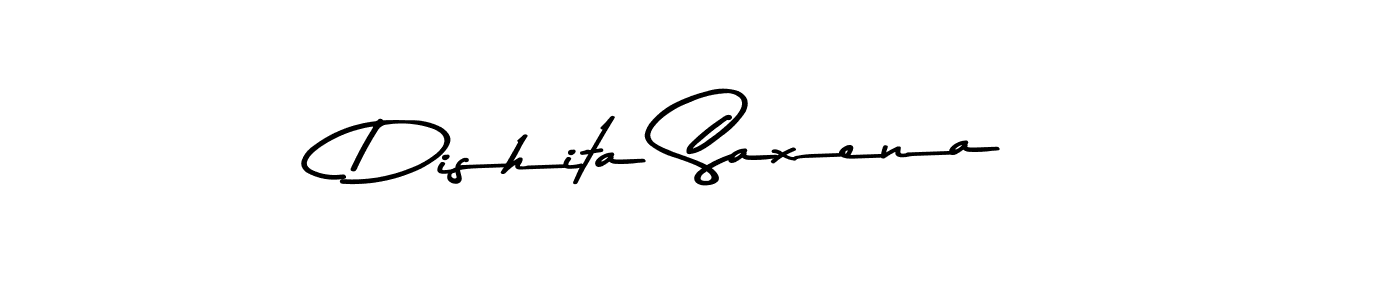 Design your own signature with our free online signature maker. With this signature software, you can create a handwritten (Asem Kandis PERSONAL USE) signature for name Dishita Saxena. Dishita Saxena signature style 9 images and pictures png