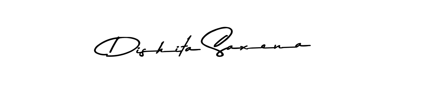 Also You can easily find your signature by using the search form. We will create Dishita Saxena name handwritten signature images for you free of cost using Asem Kandis PERSONAL USE sign style. Dishita Saxena signature style 9 images and pictures png