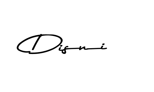 Create a beautiful signature design for name Disni. With this signature (Asem Kandis PERSONAL USE) fonts, you can make a handwritten signature for free. Disni signature style 9 images and pictures png