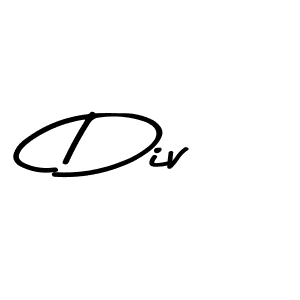 How to make Div signature? Asem Kandis PERSONAL USE is a professional autograph style. Create handwritten signature for Div name. Div signature style 9 images and pictures png