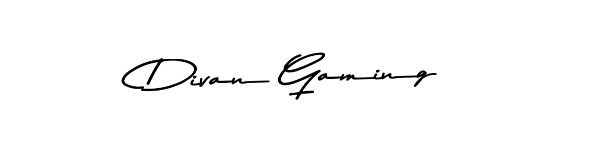 Design your own signature with our free online signature maker. With this signature software, you can create a handwritten (Asem Kandis PERSONAL USE) signature for name Divan Gaming. Divan Gaming signature style 9 images and pictures png
