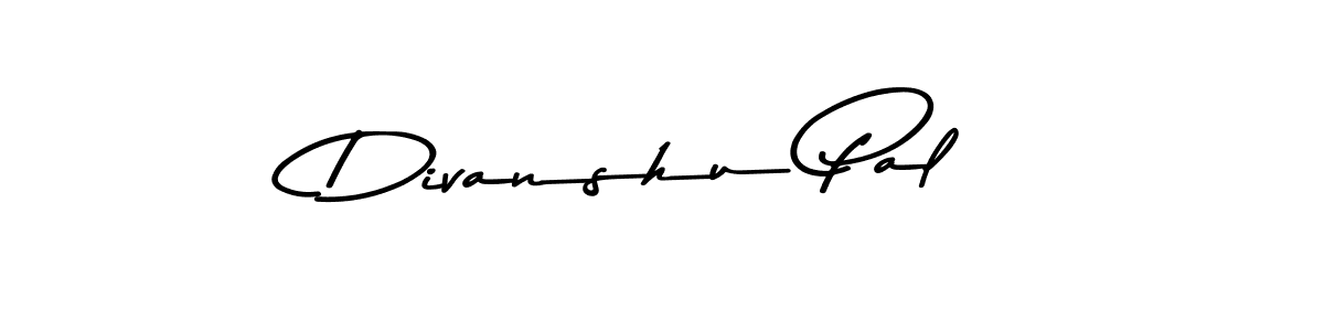 Create a beautiful signature design for name Divanshu Pal. With this signature (Asem Kandis PERSONAL USE) fonts, you can make a handwritten signature for free. Divanshu Pal signature style 9 images and pictures png