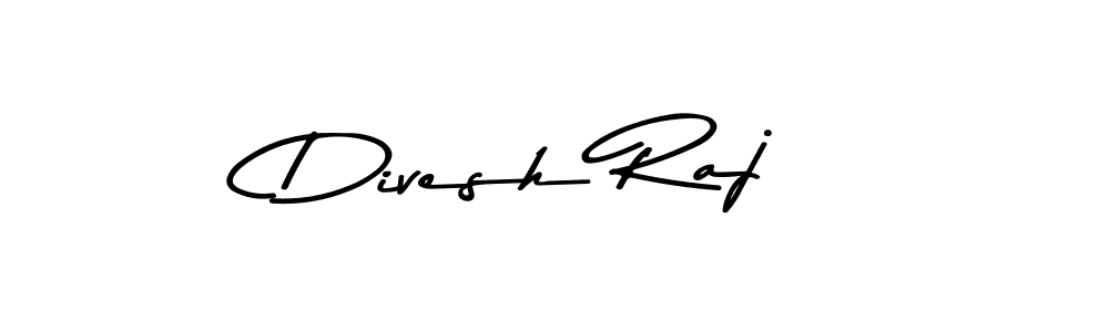 Make a beautiful signature design for name Divesh Raj. With this signature (Asem Kandis PERSONAL USE) style, you can create a handwritten signature for free. Divesh Raj signature style 9 images and pictures png