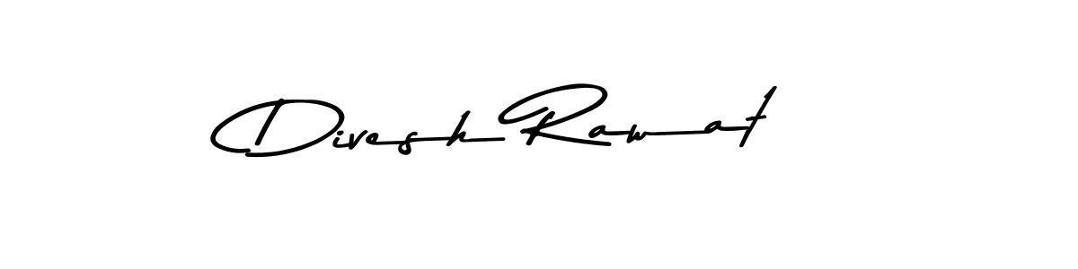 Design your own signature with our free online signature maker. With this signature software, you can create a handwritten (Asem Kandis PERSONAL USE) signature for name Divesh Rawat. Divesh Rawat signature style 9 images and pictures png