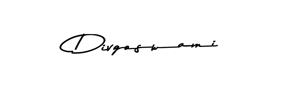 How to make Divgoswami signature? Asem Kandis PERSONAL USE is a professional autograph style. Create handwritten signature for Divgoswami name. Divgoswami signature style 9 images and pictures png