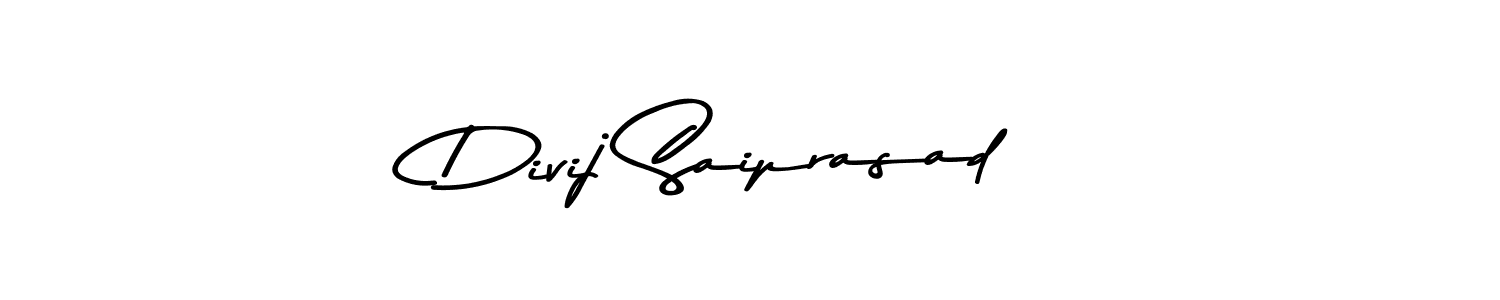 Create a beautiful signature design for name Divij Saiprasad. With this signature (Asem Kandis PERSONAL USE) fonts, you can make a handwritten signature for free. Divij Saiprasad signature style 9 images and pictures png