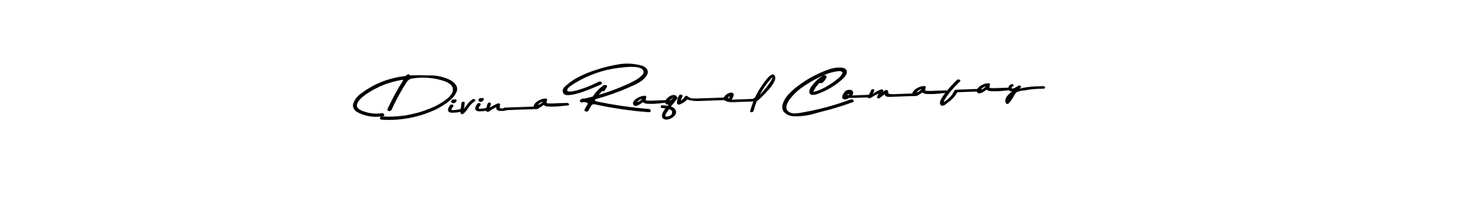 Divina Raquel Comafay stylish signature style. Best Handwritten Sign (Asem Kandis PERSONAL USE) for my name. Handwritten Signature Collection Ideas for my name Divina Raquel Comafay. Divina Raquel Comafay signature style 9 images and pictures png