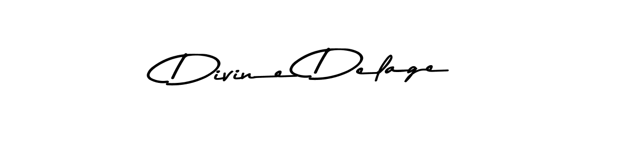 Create a beautiful signature design for name Divine Delage. With this signature (Asem Kandis PERSONAL USE) fonts, you can make a handwritten signature for free. Divine Delage signature style 9 images and pictures png