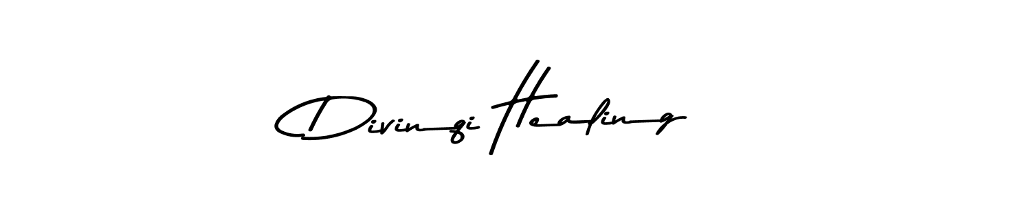 Make a beautiful signature design for name Divinqi Healing. With this signature (Asem Kandis PERSONAL USE) style, you can create a handwritten signature for free. Divinqi Healing signature style 9 images and pictures png