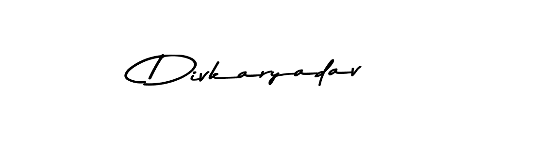 Make a beautiful signature design for name Divkaryadav. With this signature (Asem Kandis PERSONAL USE) style, you can create a handwritten signature for free. Divkaryadav signature style 9 images and pictures png