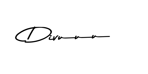 Create a beautiful signature design for name Divuuu. With this signature (Asem Kandis PERSONAL USE) fonts, you can make a handwritten signature for free. Divuuu signature style 9 images and pictures png