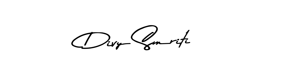 Use a signature maker to create a handwritten signature online. With this signature software, you can design (Asem Kandis PERSONAL USE) your own signature for name Divy Smriti. Divy Smriti signature style 9 images and pictures png