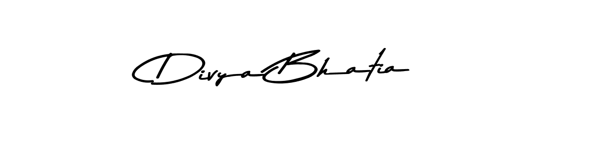 How to make Divya Bhatia signature? Asem Kandis PERSONAL USE is a professional autograph style. Create handwritten signature for Divya Bhatia name. Divya Bhatia signature style 9 images and pictures png
