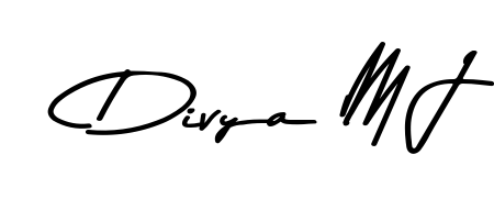 Asem Kandis PERSONAL USE is a professional signature style that is perfect for those who want to add a touch of class to their signature. Get Divya M J name fancy signature for free. Divya M J signature style 9 images and pictures png