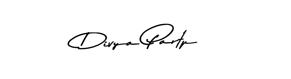 Design your own signature with our free online signature maker. With this signature software, you can create a handwritten (Asem Kandis PERSONAL USE) signature for name Divya Partp. Divya Partp signature style 9 images and pictures png