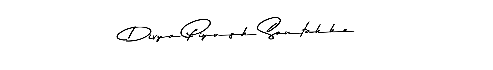 Also You can easily find your signature by using the search form. We will create Divya Piyush Sontakke name handwritten signature images for you free of cost using Asem Kandis PERSONAL USE sign style. Divya Piyush Sontakke signature style 9 images and pictures png
