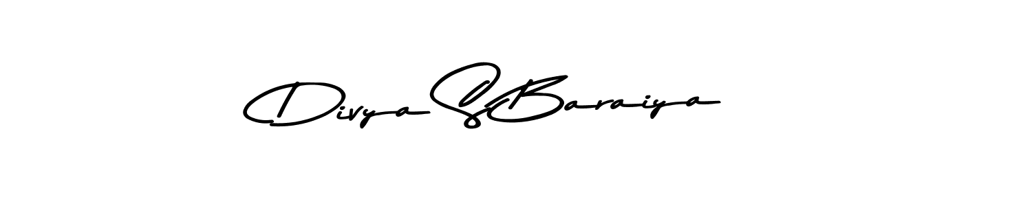 Create a beautiful signature design for name Divya S Baraiya. With this signature (Asem Kandis PERSONAL USE) fonts, you can make a handwritten signature for free. Divya S Baraiya signature style 9 images and pictures png