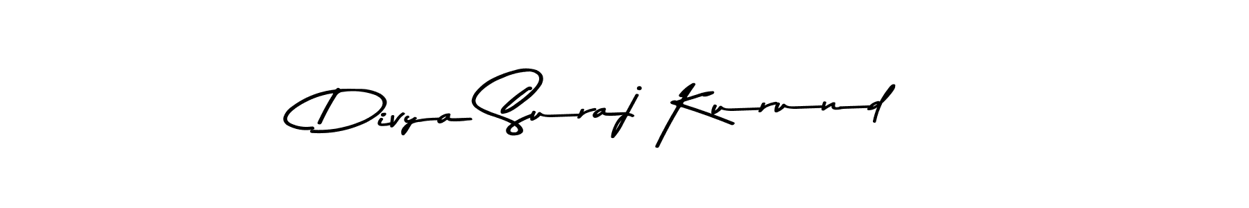 How to make Divya Suraj Kurund signature? Asem Kandis PERSONAL USE is a professional autograph style. Create handwritten signature for Divya Suraj Kurund name. Divya Suraj Kurund signature style 9 images and pictures png