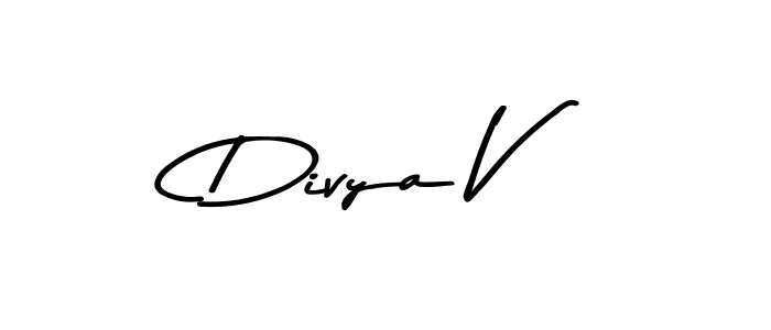 Also we have Divya V name is the best signature style. Create professional handwritten signature collection using Asem Kandis PERSONAL USE autograph style. Divya V signature style 9 images and pictures png