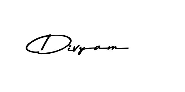 How to make Divyam signature? Asem Kandis PERSONAL USE is a professional autograph style. Create handwritten signature for Divyam name. Divyam signature style 9 images and pictures png