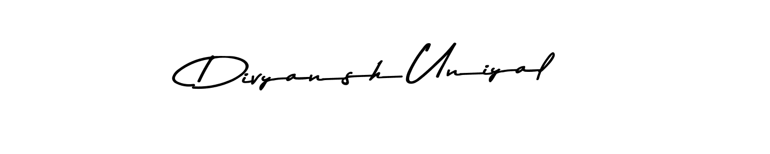 You can use this online signature creator to create a handwritten signature for the name Divyansh Uniyal. This is the best online autograph maker. Divyansh Uniyal signature style 9 images and pictures png