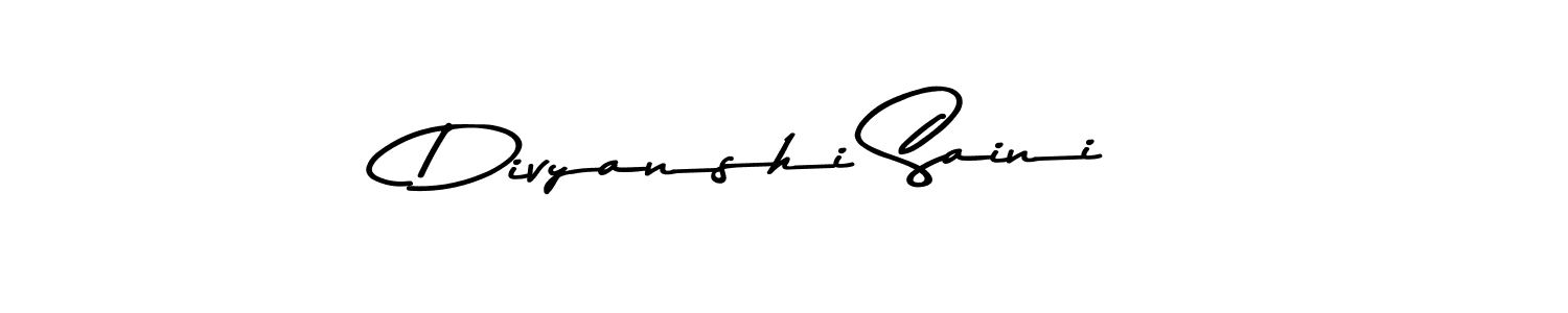 Make a beautiful signature design for name Divyanshi Saini. Use this online signature maker to create a handwritten signature for free. Divyanshi Saini signature style 9 images and pictures png