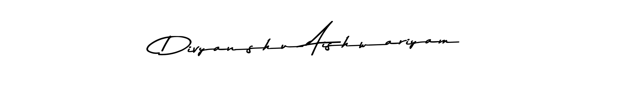 Make a beautiful signature design for name Divyanshu Aishwariyam. With this signature (Asem Kandis PERSONAL USE) style, you can create a handwritten signature for free. Divyanshu Aishwariyam signature style 9 images and pictures png