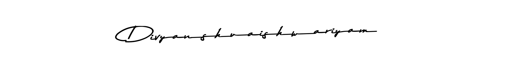 How to make Divyanshuaishwariyam signature? Asem Kandis PERSONAL USE is a professional autograph style. Create handwritten signature for Divyanshuaishwariyam name. Divyanshuaishwariyam signature style 9 images and pictures png