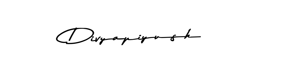 The best way (Asem Kandis PERSONAL USE) to make a short signature is to pick only two or three words in your name. The name Divyapiyush include a total of six letters. For converting this name. Divyapiyush signature style 9 images and pictures png