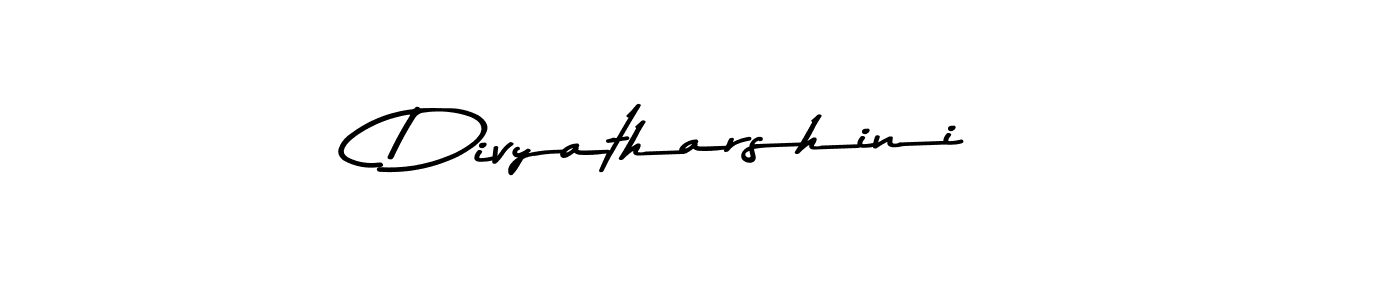 Create a beautiful signature design for name Divyatharshini. With this signature (Asem Kandis PERSONAL USE) fonts, you can make a handwritten signature for free. Divyatharshini signature style 9 images and pictures png