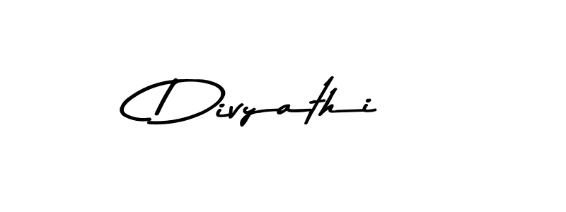 Create a beautiful signature design for name Divyathi. With this signature (Asem Kandis PERSONAL USE) fonts, you can make a handwritten signature for free. Divyathi signature style 9 images and pictures png