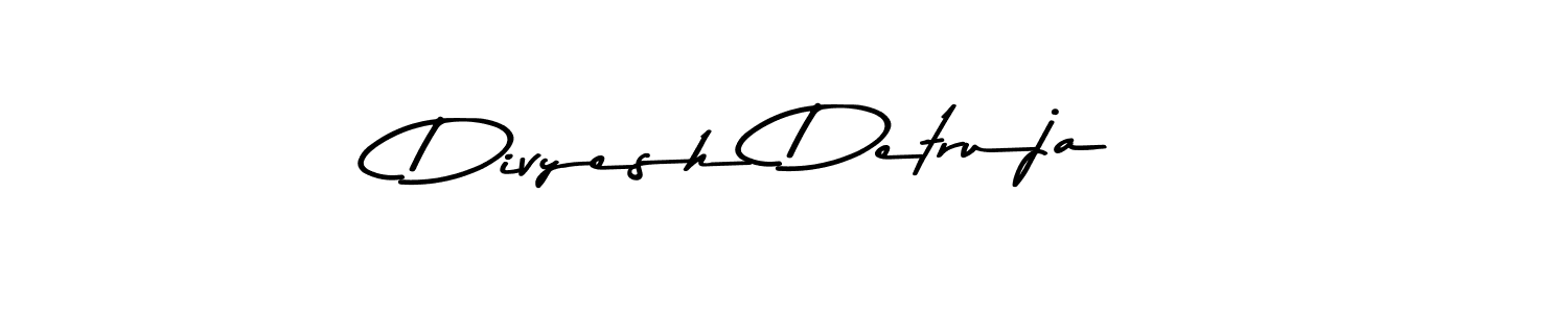 Design your own signature with our free online signature maker. With this signature software, you can create a handwritten (Asem Kandis PERSONAL USE) signature for name Divyesh Detruja. Divyesh Detruja signature style 9 images and pictures png