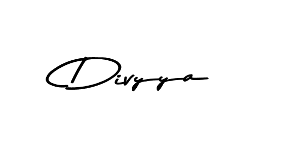 How to make Divyya name signature. Use Asem Kandis PERSONAL USE style for creating short signs online. This is the latest handwritten sign. Divyya signature style 9 images and pictures png