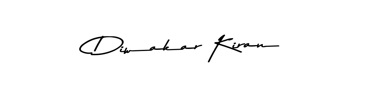 Create a beautiful signature design for name Diwakar Kiran. With this signature (Asem Kandis PERSONAL USE) fonts, you can make a handwritten signature for free. Diwakar Kiran signature style 9 images and pictures png