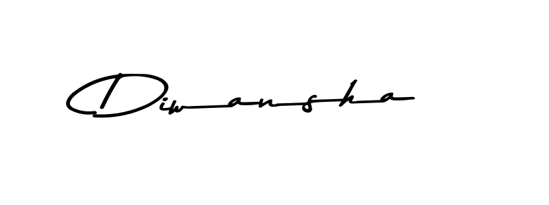 Use a signature maker to create a handwritten signature online. With this signature software, you can design (Asem Kandis PERSONAL USE) your own signature for name Diwansha. Diwansha signature style 9 images and pictures png