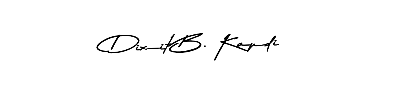 Also You can easily find your signature by using the search form. We will create Dixit B. Kapdi name handwritten signature images for you free of cost using Asem Kandis PERSONAL USE sign style. Dixit B. Kapdi signature style 9 images and pictures png