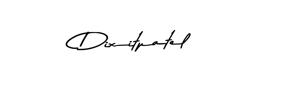How to make Dixitpatel name signature. Use Asem Kandis PERSONAL USE style for creating short signs online. This is the latest handwritten sign. Dixitpatel signature style 9 images and pictures png