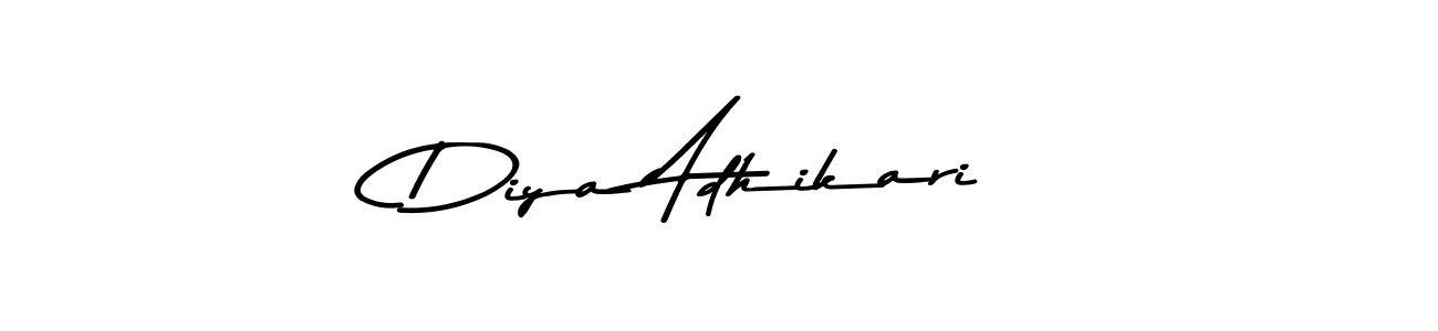 Asem Kandis PERSONAL USE is a professional signature style that is perfect for those who want to add a touch of class to their signature. It is also a great choice for those who want to make their signature more unique. Get Diya Adhikari name to fancy signature for free. Diya Adhikari signature style 9 images and pictures png
