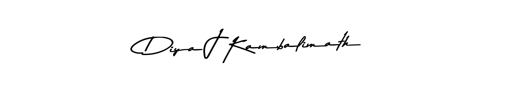 Design your own signature with our free online signature maker. With this signature software, you can create a handwritten (Asem Kandis PERSONAL USE) signature for name Diya J Kambalimath. Diya J Kambalimath signature style 9 images and pictures png