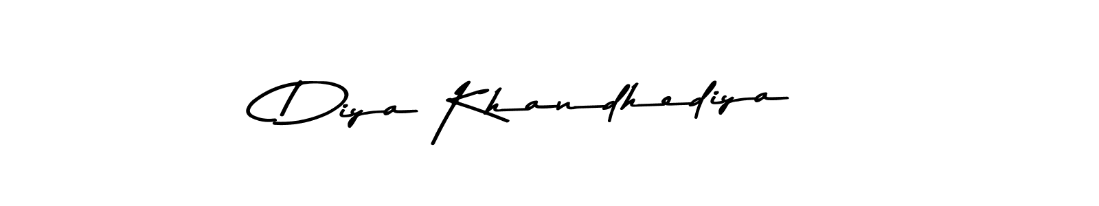 This is the best signature style for the Diya Khandhediya name. Also you like these signature font (Asem Kandis PERSONAL USE). Mix name signature. Diya Khandhediya signature style 9 images and pictures png