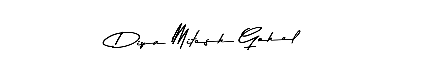 It looks lik you need a new signature style for name Diya Mitesh Gohel. Design unique handwritten (Asem Kandis PERSONAL USE) signature with our free signature maker in just a few clicks. Diya Mitesh Gohel signature style 9 images and pictures png