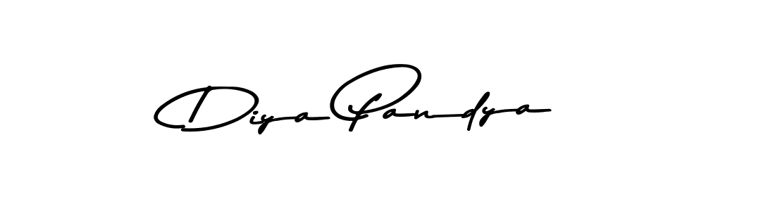 Design your own signature with our free online signature maker. With this signature software, you can create a handwritten (Asem Kandis PERSONAL USE) signature for name Diya Pandya. Diya Pandya signature style 9 images and pictures png