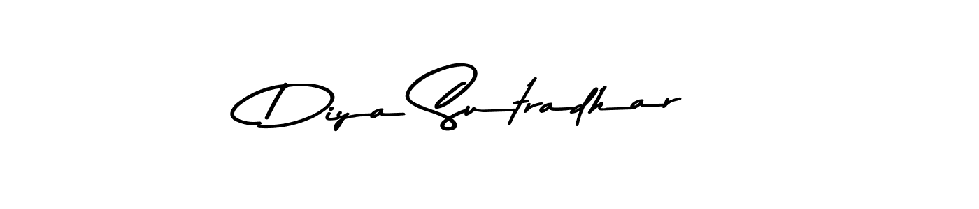 Use a signature maker to create a handwritten signature online. With this signature software, you can design (Asem Kandis PERSONAL USE) your own signature for name Diya Sutradhar. Diya Sutradhar signature style 9 images and pictures png